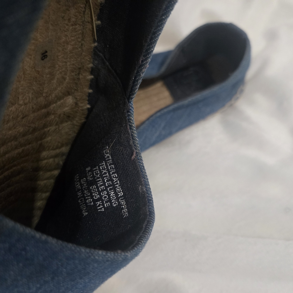 Tory Burch Blue and Black Espadrilles - Picture 2 of 7